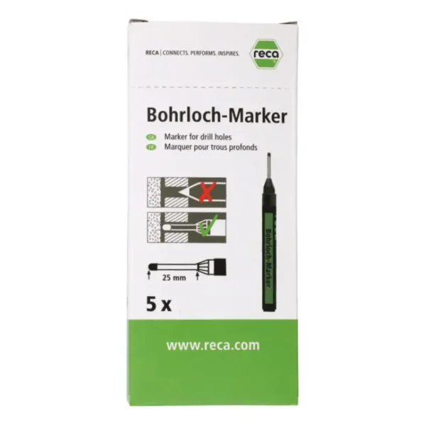 Reca gręžimo skylės žymeklis juodas , 5 vnt. - Image 2
