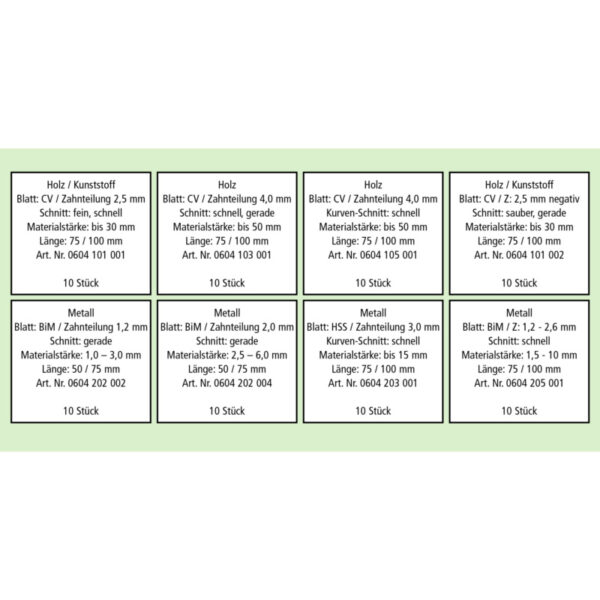 Peilių geležčių rinkinys - Image 2