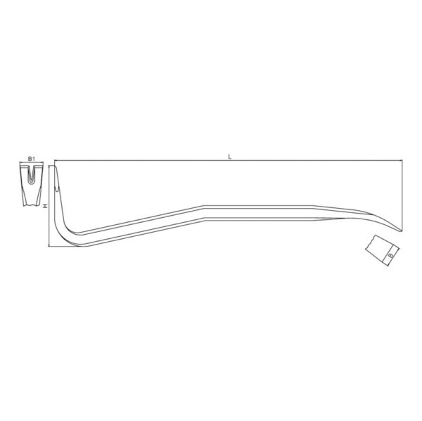 RECA laužtuvas ir vinių traukimo įrankis, ovalus - Image 2