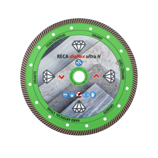 Deimantinis pjovimo diskas diaflex PREMIUM kietoms medžiagoms ULTRA H 115-350mm